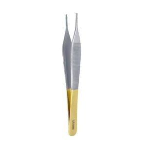 Pinzas quirúrgicas Adson con dientes gold line