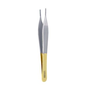 Pinzas quirúrgicas Adson con estrías gold line