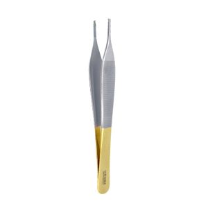 Pinzas quirúrgicas Adson con dientes gold line